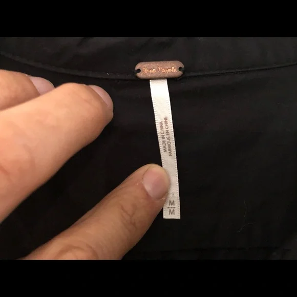 Free People Shirt Drop Waist Button Dress Sz M - Picture 7 of 11